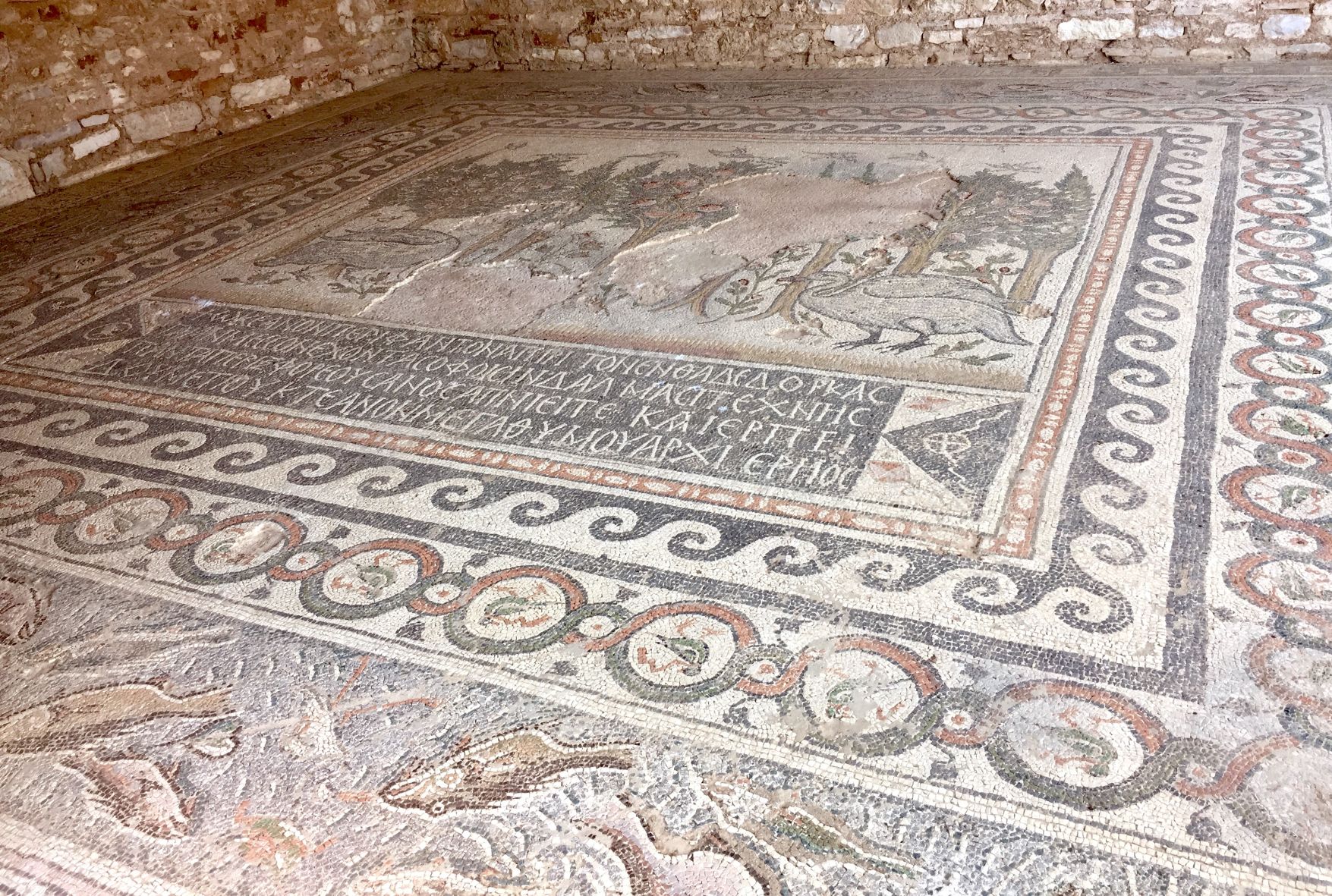 Intricate tile work